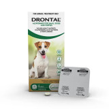 Drontal Allwormer Tablets for Small Dogs 3 kg - 4 Pack, effective parasite control for small dogs and puppies.