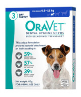Oravet Dental Chews for Small Dogs 4.5-11 kg (3 Pack)
