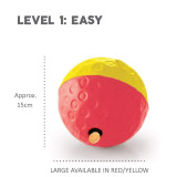 Nina Ottosson Treat Tumble Ball for Cats & Dogs - Large (Red/Yellow) - Image 2 of 3