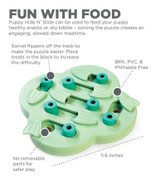 Nina Ottosson Hide & Slide Interactive Puzzle Dog Toy for Puppies - Level 2 Nina Ottosson Hide & Slide Interactive Puzzle Dog Toy for Puppies - Level 2