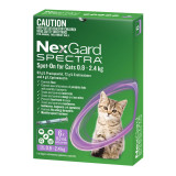 NexGard Spectra for Cats 0.8-2.4 kg - Purple 6 Pack