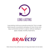 Bravecto Flea and Tick Chew for Dogs 40-56 kg - Pink 1 Chew - Image 6 of 7