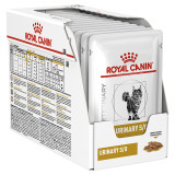 Royal Canin Veterinary Diet Feline Urinary S/O Wet, 85g x 12 pouches for healthy urinary function in cats.
