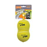 Nylabone Power Play Dog Tennis Ball Gripz 2 Pack, large, squeaky, durable toys for playtime fun.