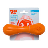 West Paw Hurley Small chew toy in Tangarine Orange, 15 cm, durable and fun for dogs.