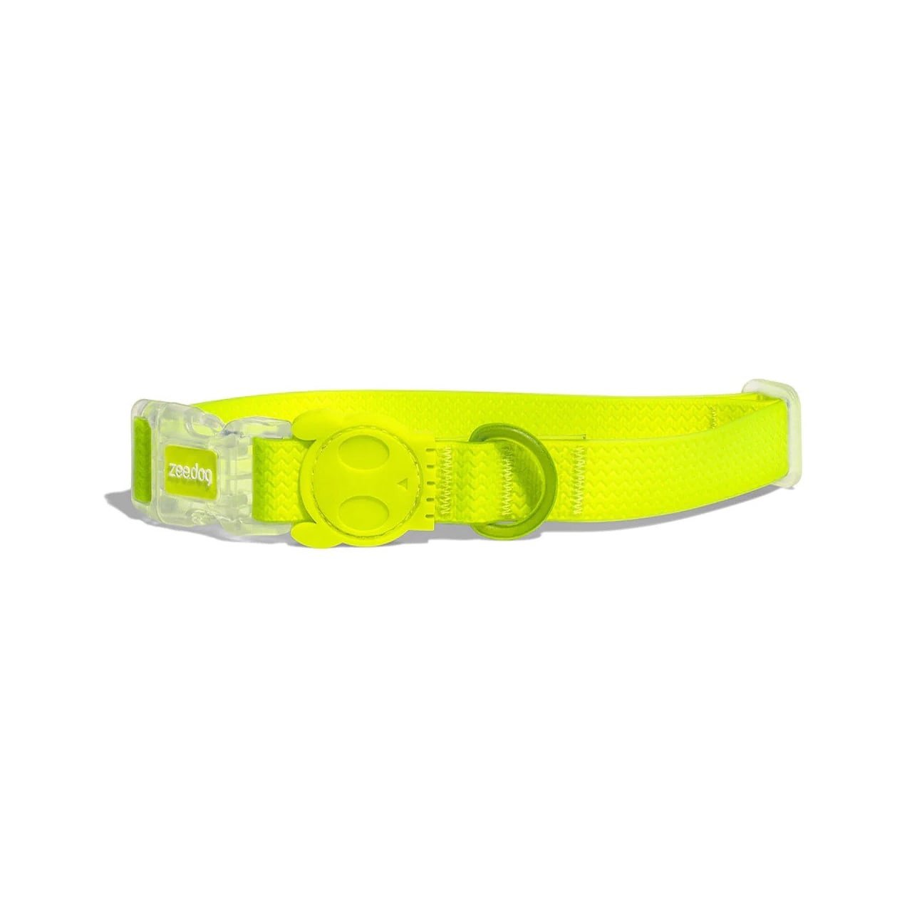Zee.Dog Neopro Lime Collar: stylish, durable pet collar with a vibrant lime design for dogs.