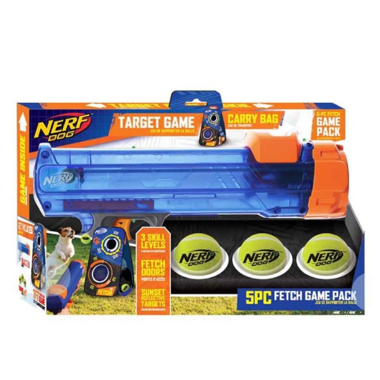 NERF DOG Blaster Target Game Set with 3 Balls - Image 2 of 2
