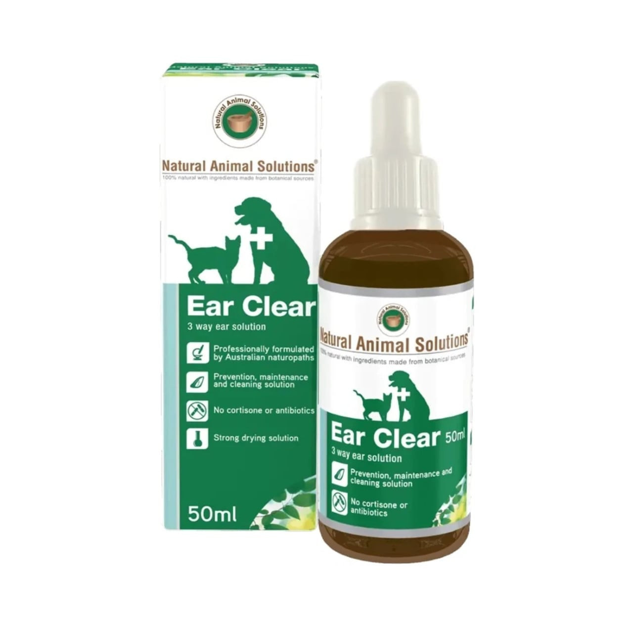 Natural Animal Solutions Ear Clear 50mL - Image 1 of 8