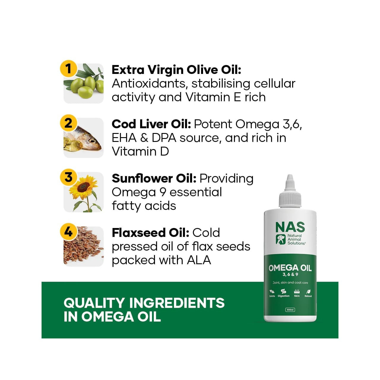 Natural Animal Solutions Omega 3 6 & 9 Oil For Cats 200ml - Image 6 of 12