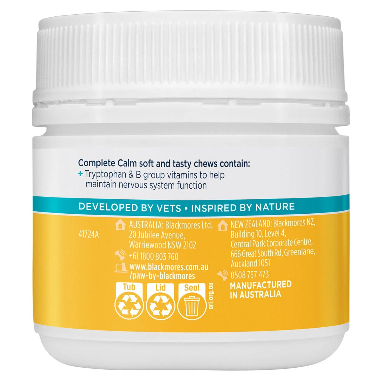 PAW by Blackmores Complete Calm Chews for Small Dogs - 75g