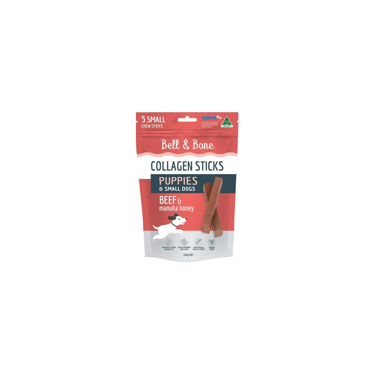 Bell & Bone - Collagen Chew Sticks for Puppies & Small Dogs - Beef 5 Sticks - Image 1 of 4