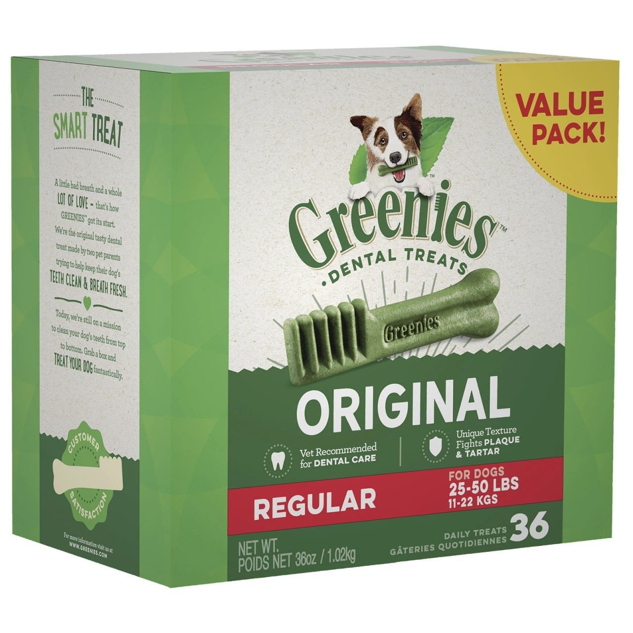 Greenies Original Regular Dog Treat (1kg) - Image 1 of 6
