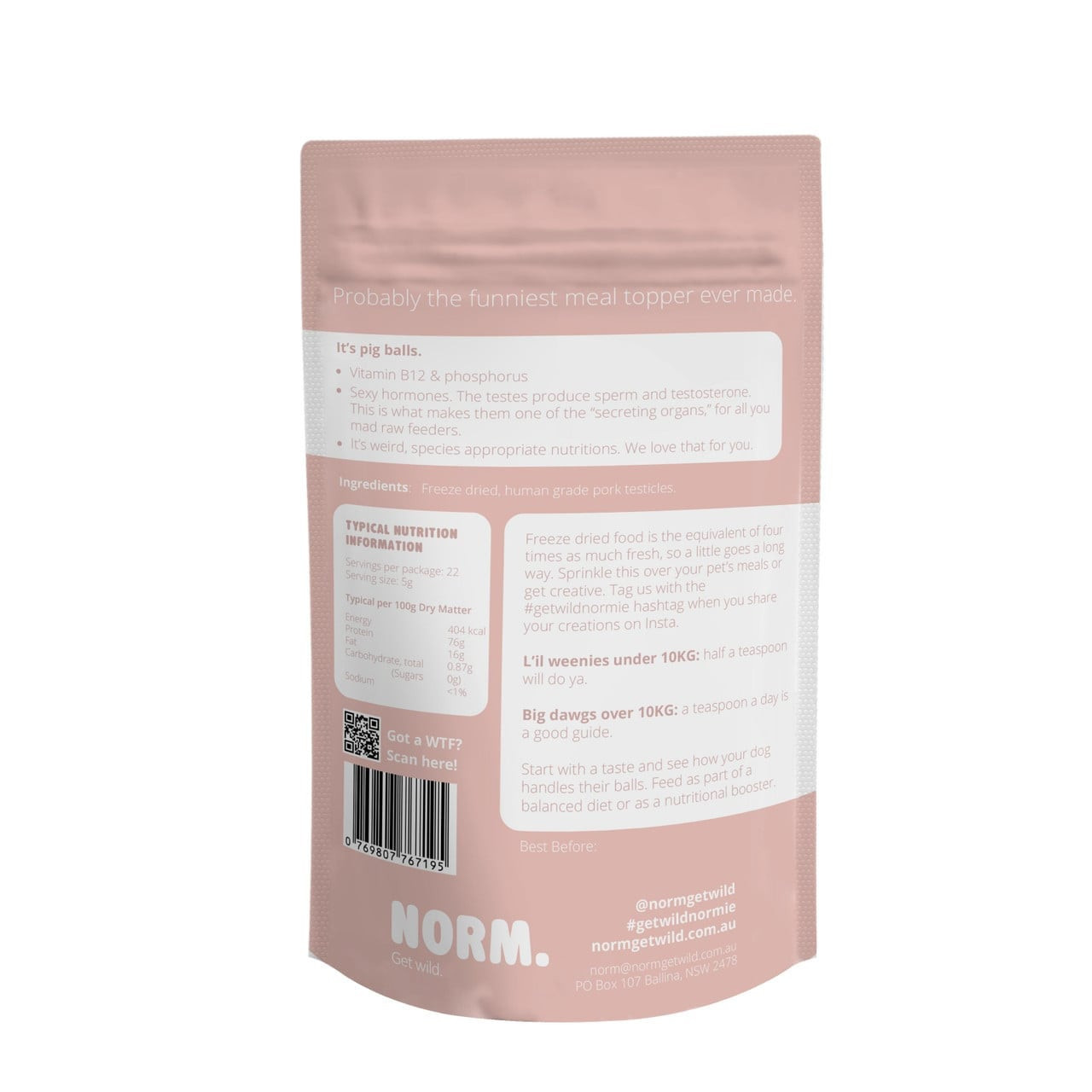 Norm Pork Testes Meal Topper - Image 2 of 2