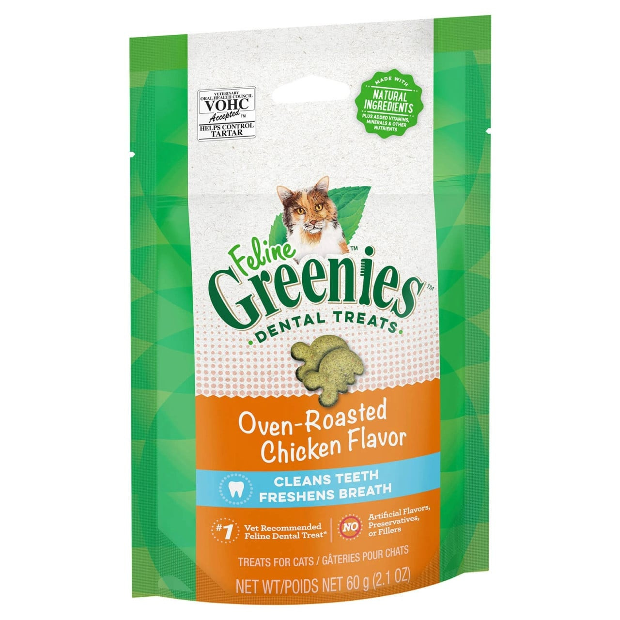 Greenies Roast Chicken Cat Treat (60g) - Image 1 of 7