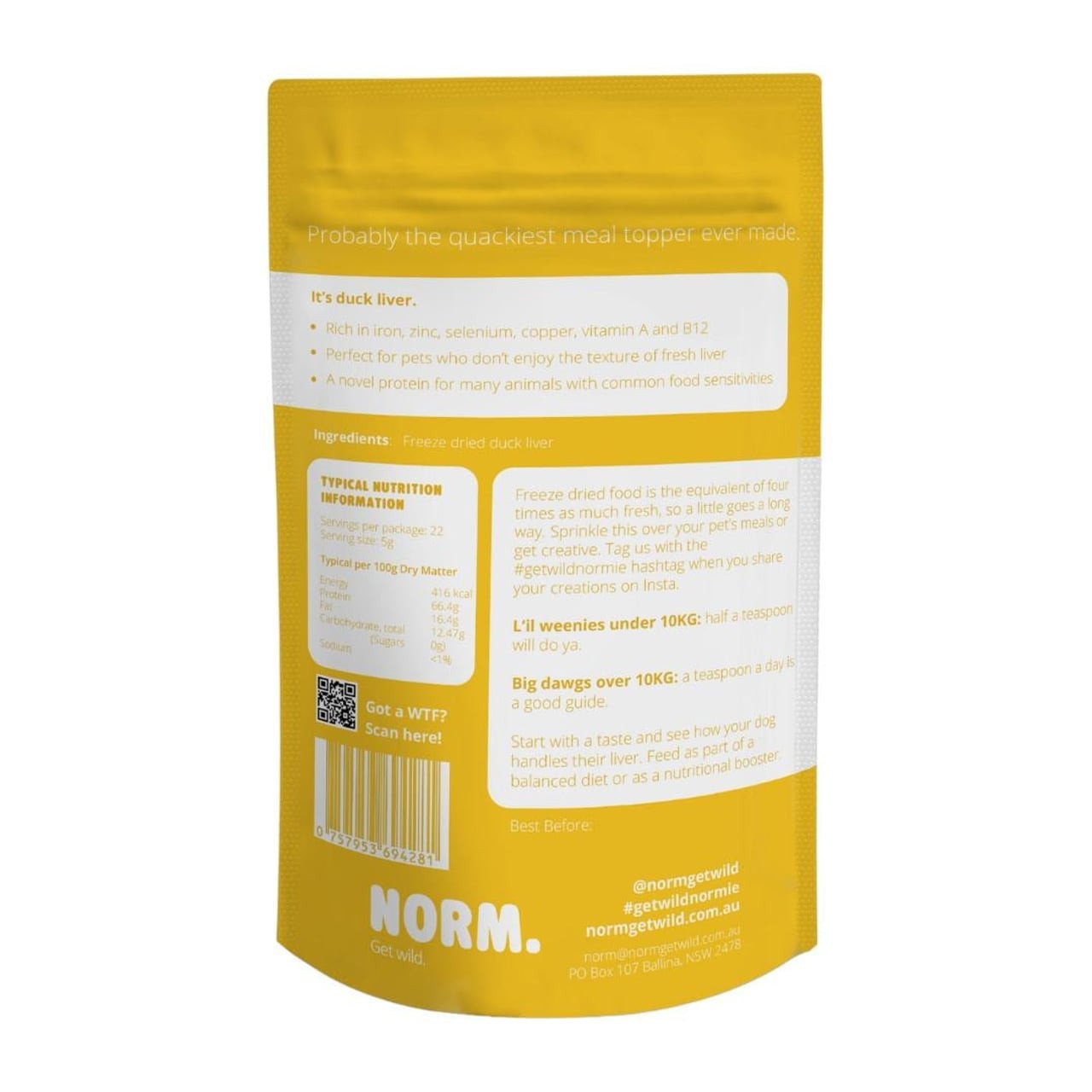 Norm Duck Liver Meal Topper - Image 2 of 2