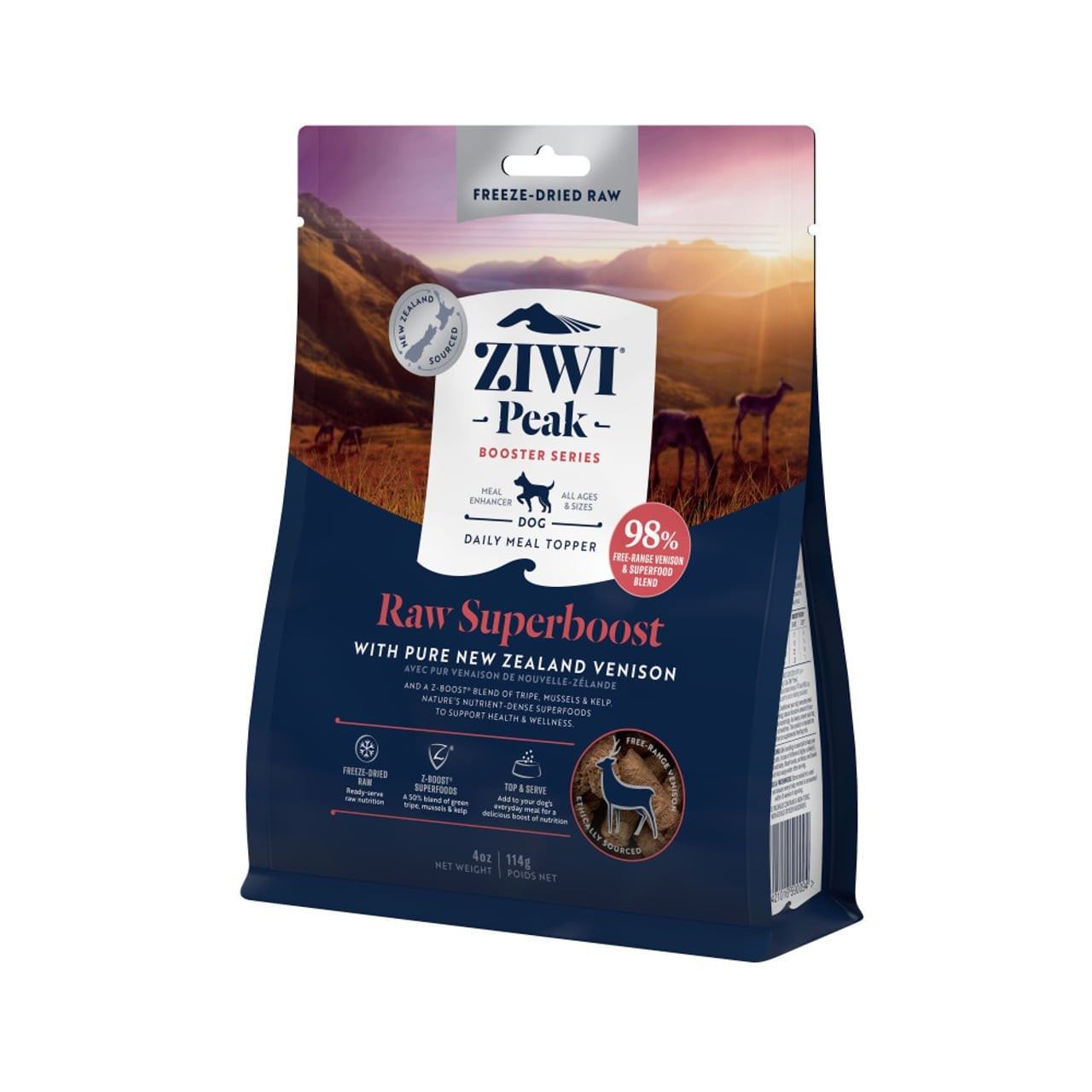 Ziwi Peak Freeze Dried Dog Superboost Venison 114g - Image 2 of 4