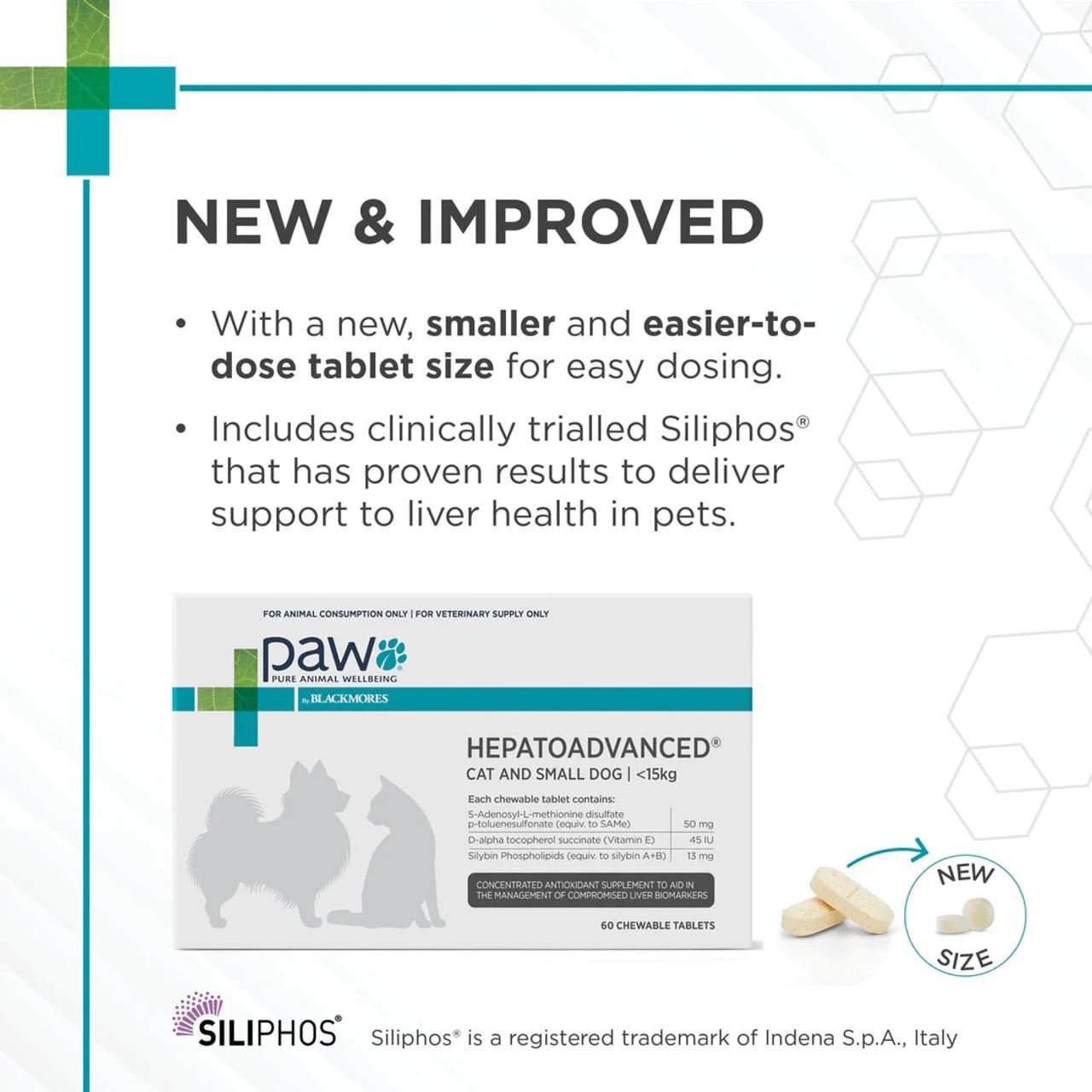 PAW by Blackmores Hepatoadvanced for Cats and Small Dogs under 15kg - 60 Tablets - Image 2 of 7