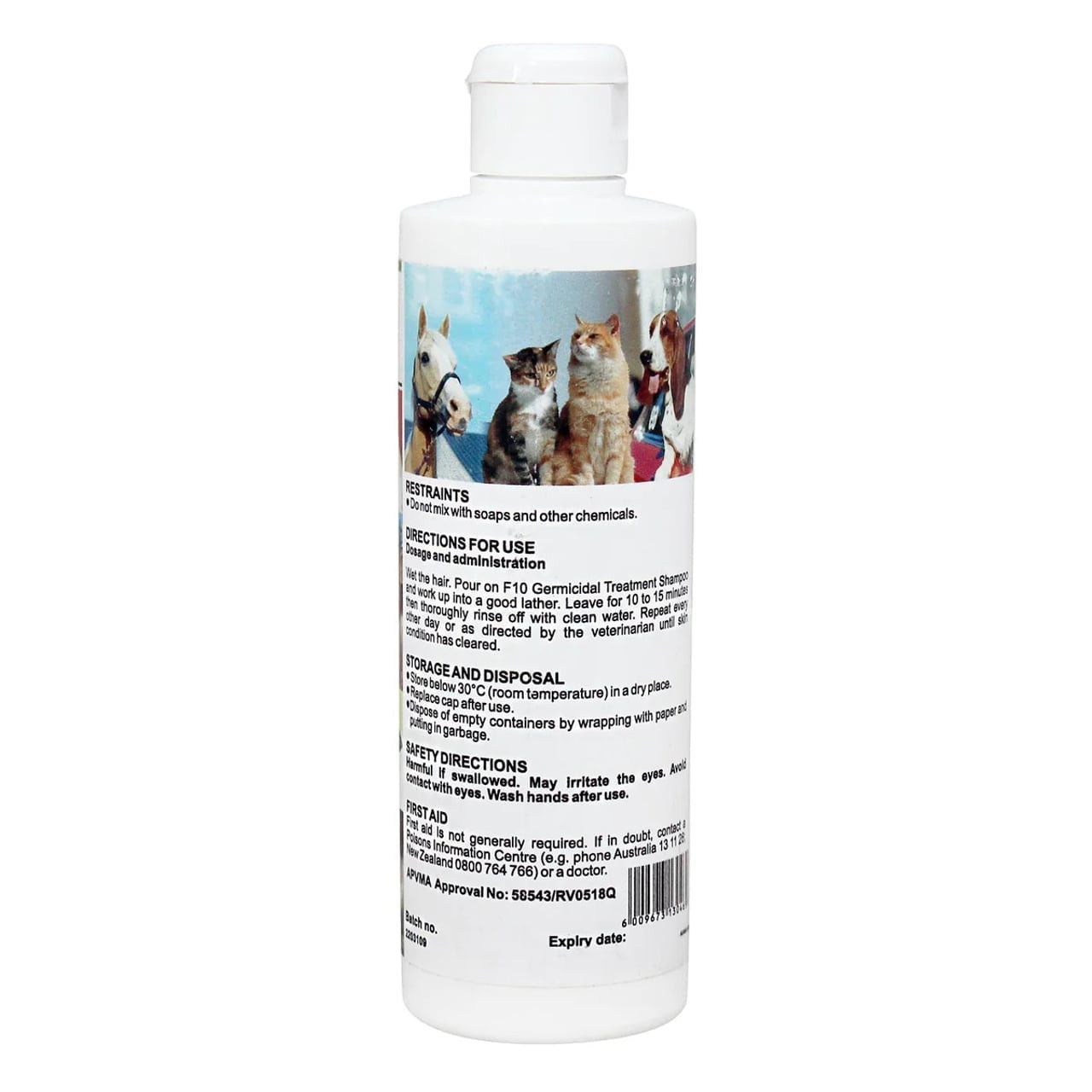 F10 Germicidal Treatment Shampoo 500ml - Image 2 of 2