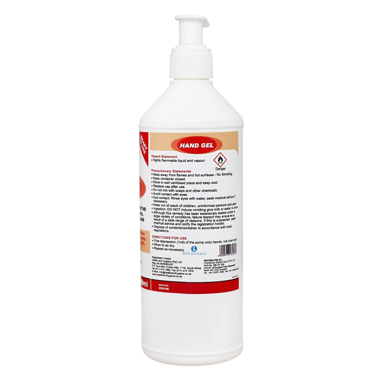F10 Hand Gel Sanitiser 500ml - Image 2 of 2