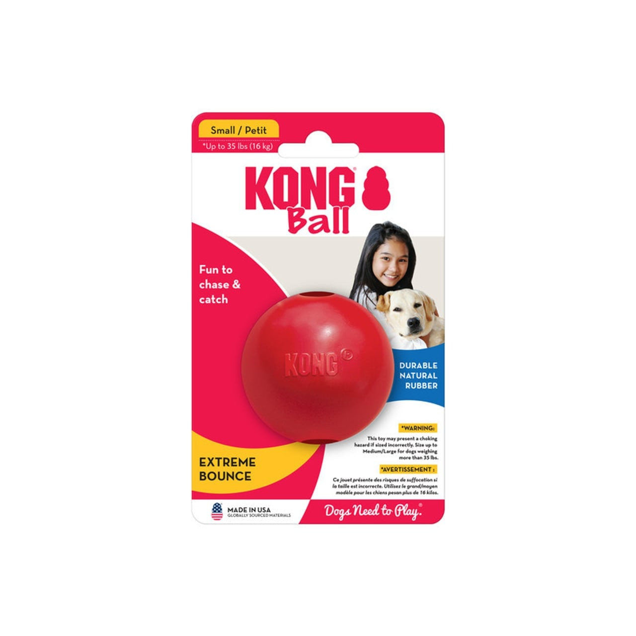 KONG Ball Rubber Dog Toy Small - Image 3 of 5