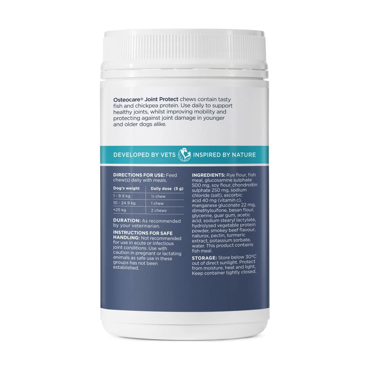 PAW By Blackmores Osteocare Joint Protect Chews for Medium & Large Dogs, 500g, supports joint health and mobility.