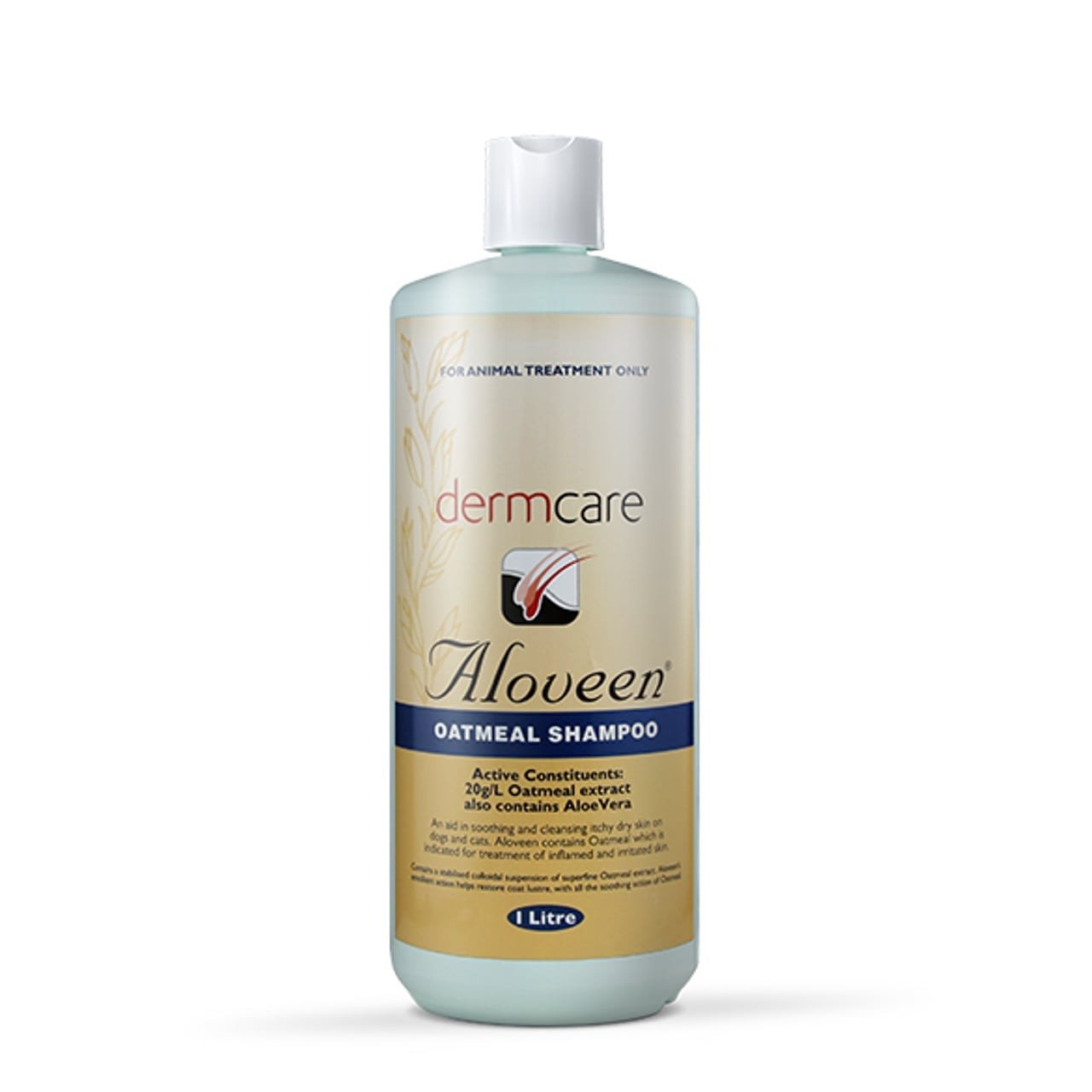 Aloveen Oatmeal Shampoo For Dogs Cats & Horses 1L