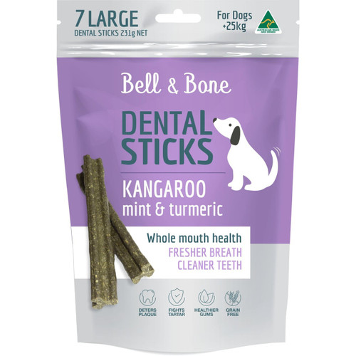 Bell & Bone Dental Sticks - Kangaroo & Turmeric, Large 7 Sticks - Image 3 of 4