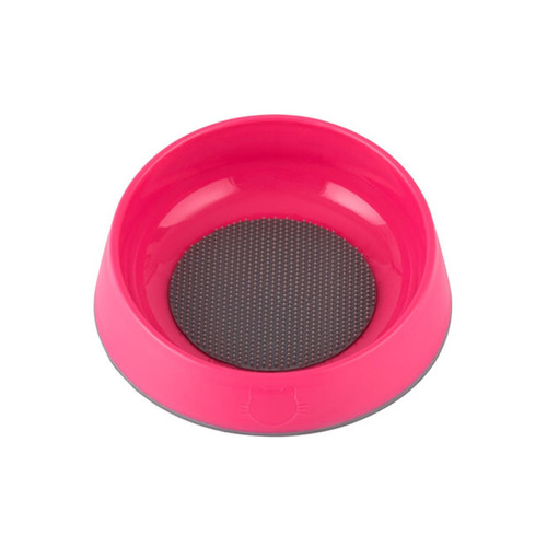 LickiMat Oh Bowl Oral Hygiene Cat Bowl Magenta - Image 1 of 3