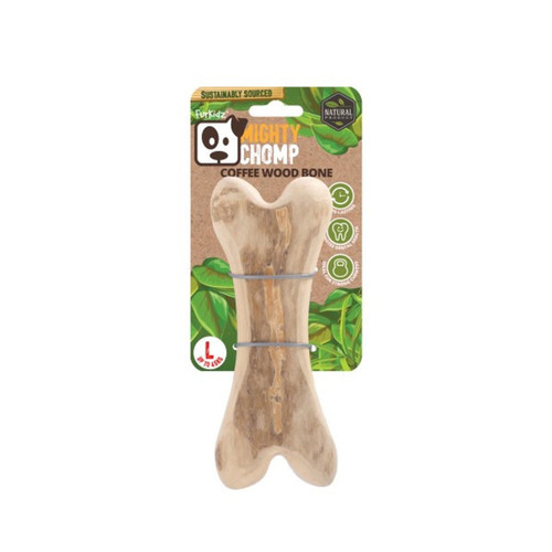 FurKidz Mighty Chomp Coffee Wood Bone Large
