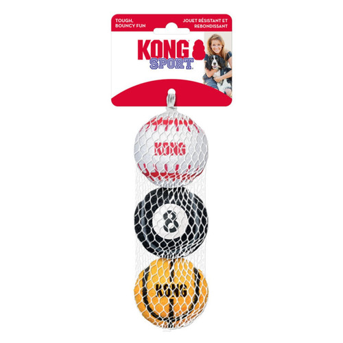 KONG Sport Balls Dog Toy 3 Pack Medium - Image 1 of 3