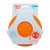 West Paw Zisc Flyer Small (17 cm) in Tangerine Orange - durable pet frisbee for outdoor play.