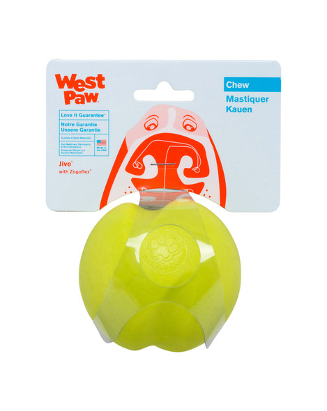 West Paw Jive Zogoflex Tough Fetch Ball Green Large