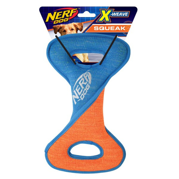 NERF DOG X Weave Infinity Twist Tug Blue/Orange 32.5cm