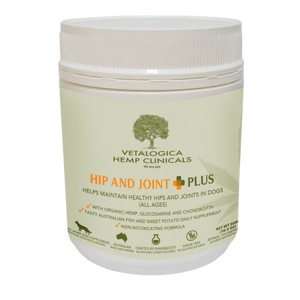 Vetalogica Hemp Clinicals Hip & Joint Plus Supplements for Dogs 300g
