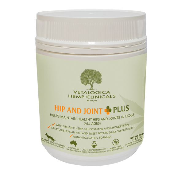 Vetalogica Hemp Clinicals Hip & Joint Plus Supplements for Dogs 300g