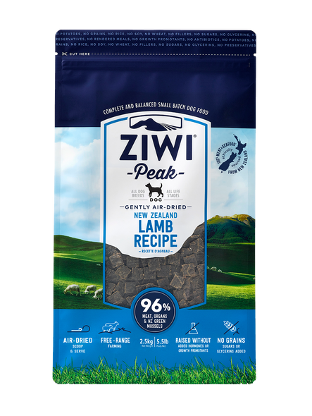 Ziwi Peak Lamb Air-Dried Dog Food 2.5kg