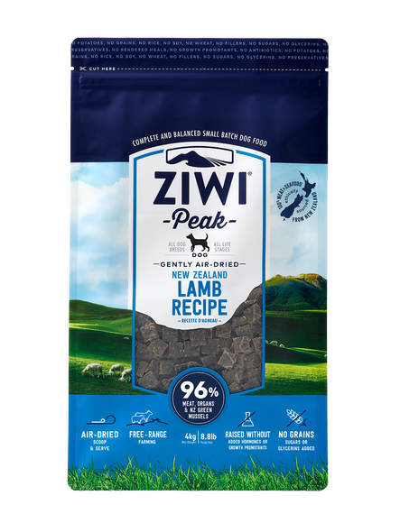 Ziwi Peak Lamb Air-Dried Dog Food 4kg