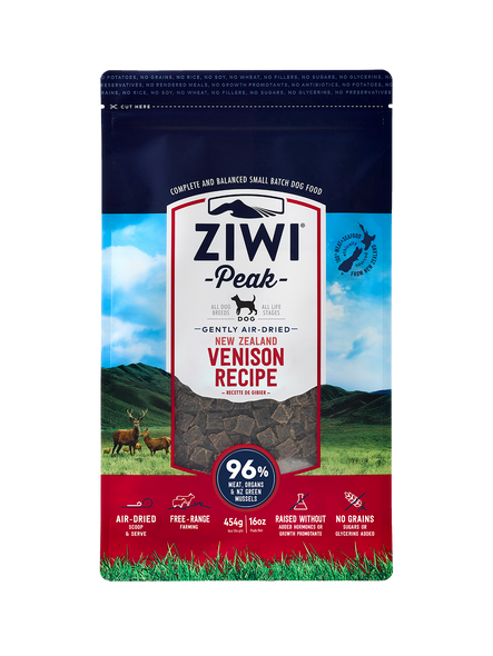 Ziwi Peak Venison Air-Dried Dog Food 454g