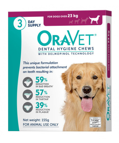 Oravet Dental Chews for Large Dogs over 23 kg (3 Pack)
