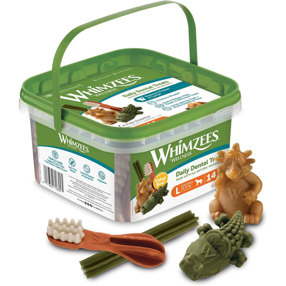 Whimzees Large Dog Dental Treats Variety Value Box 14 Pack - Image 1 of 8