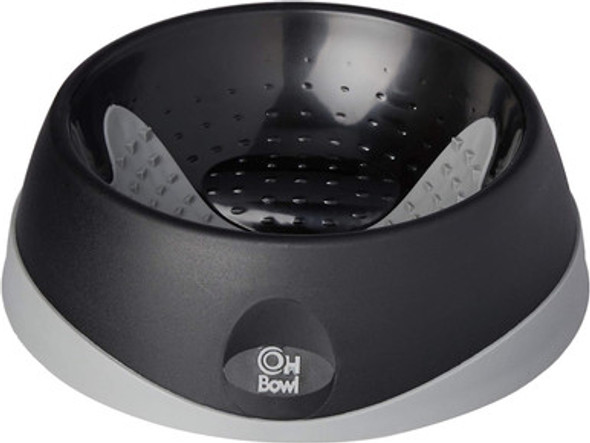 LickiMat Oh Bowl Oral Hygiene Dog Bowl Medium Black