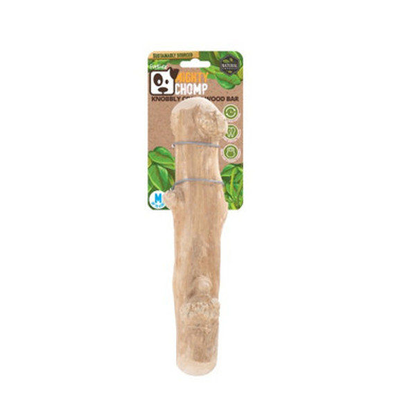 FurKidz Mighty Chomp Knobbly Coffee Wood Bar Medium