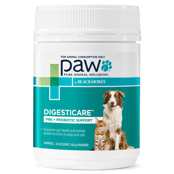 PAW By Blackmores DigestiCare Digestive Health Probiotic For Dogs & Cats 143g - Image 2 of 10