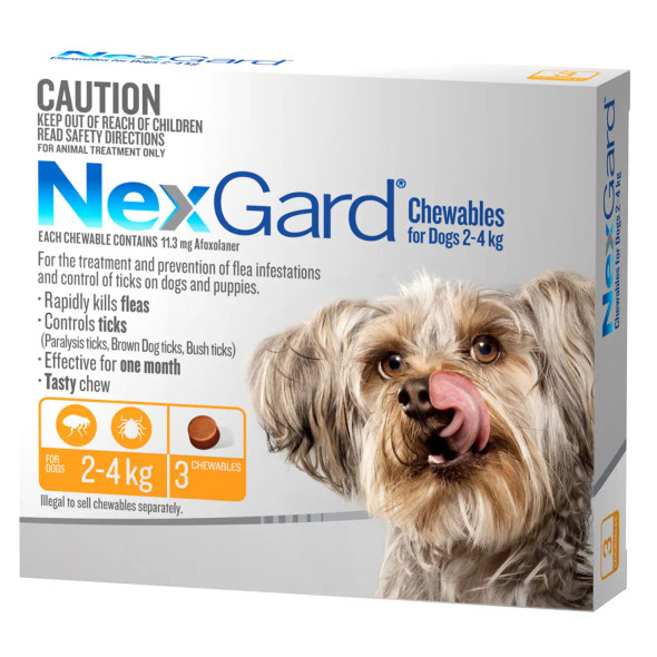 NexGard for Dogs 2-4kg - Orange