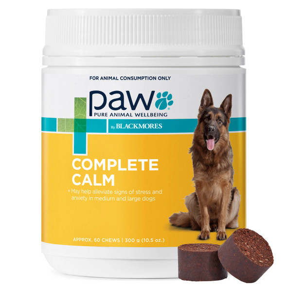 PAW by Blackmores Complete Calm Chews for Dogs - Approx. 60 Chews | 300g (10.5 oz)