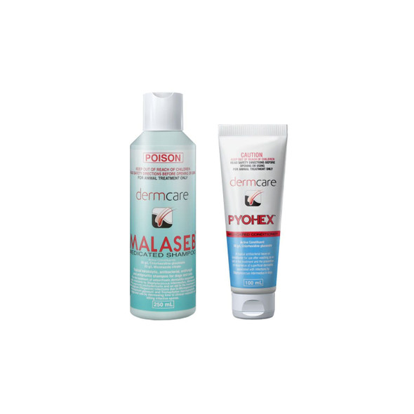Malaseb Shampoo 250ml & Pyohex Lotion 100ml Pack
