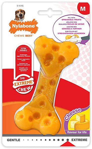 Nylabone DuraChew Cheese Bone Wolf