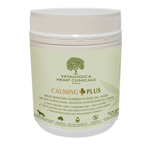 Vetalogica Hemp Clinicals Calming Plus Vitamins for Dogs 300g