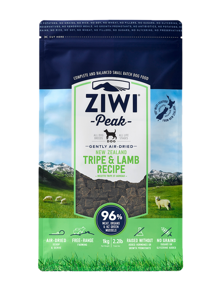 Ziwi Peak Tripe & Lamb Air-Dried Dog Food 1kg