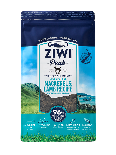 Ziwi Peak Mackerel & Lamb Air-Dried Dog Food 1kg